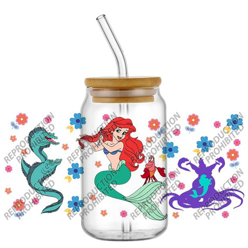 Rdta Tank Glass - Popular Retro Cartoon Mermaid Ariel Famous