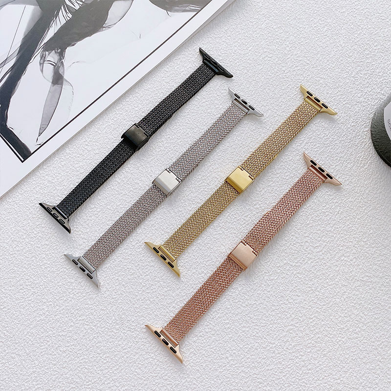 Mesh Coil Strip - Premium Thin Metal Watch Band for