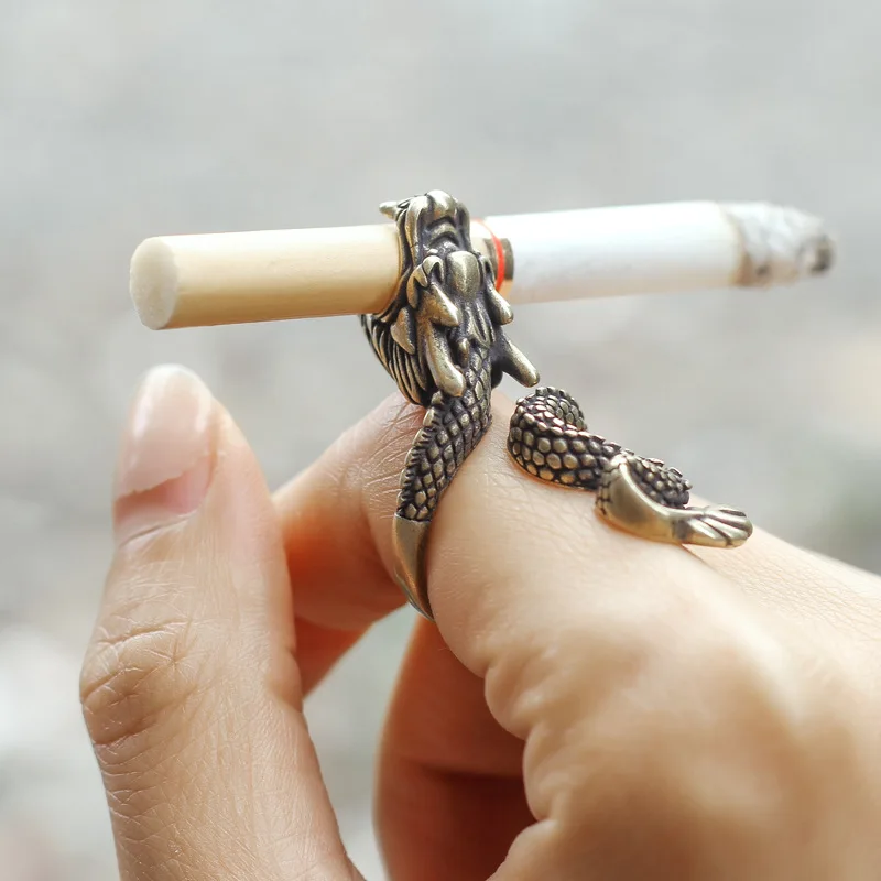 Vape Ring - Retro Dragon Cigarette Holder Ring Rack