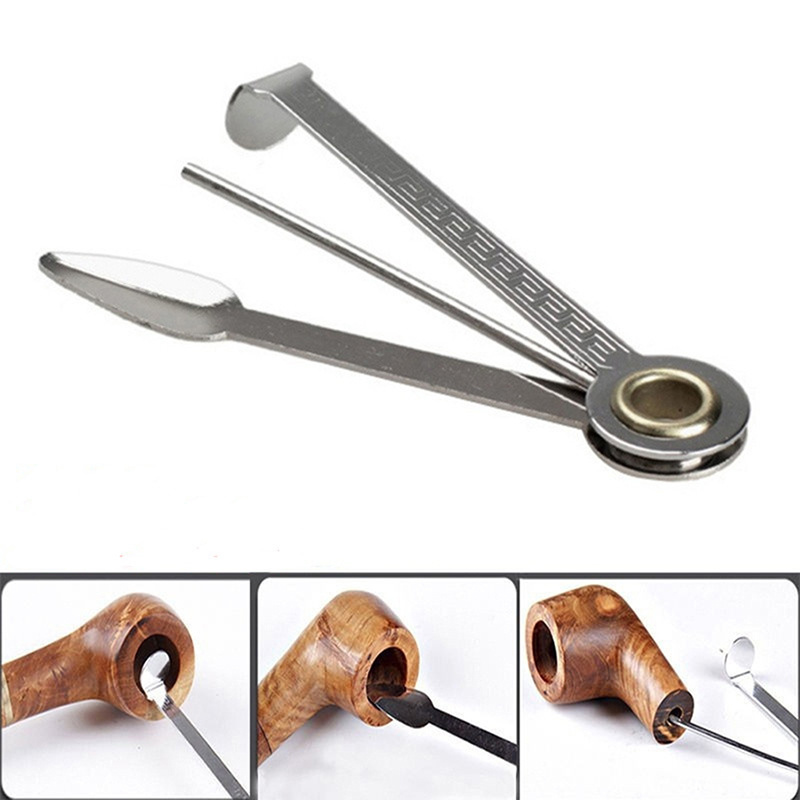 Weed Vaping Accessories - Multifunctional 3in1 Stainless Steel Smoking Wood