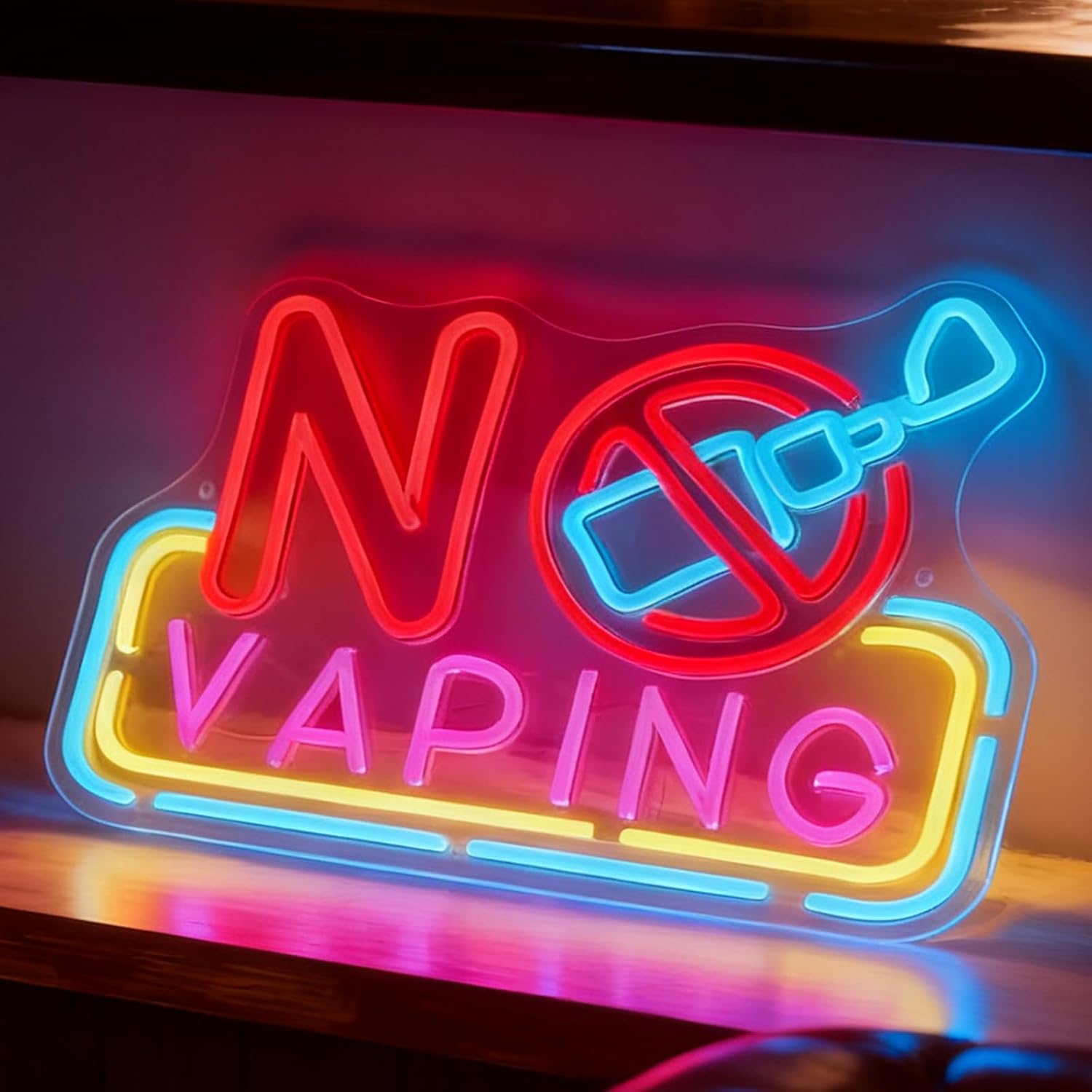 Vape Decoration - No Vaping LED Neon Sign USB
