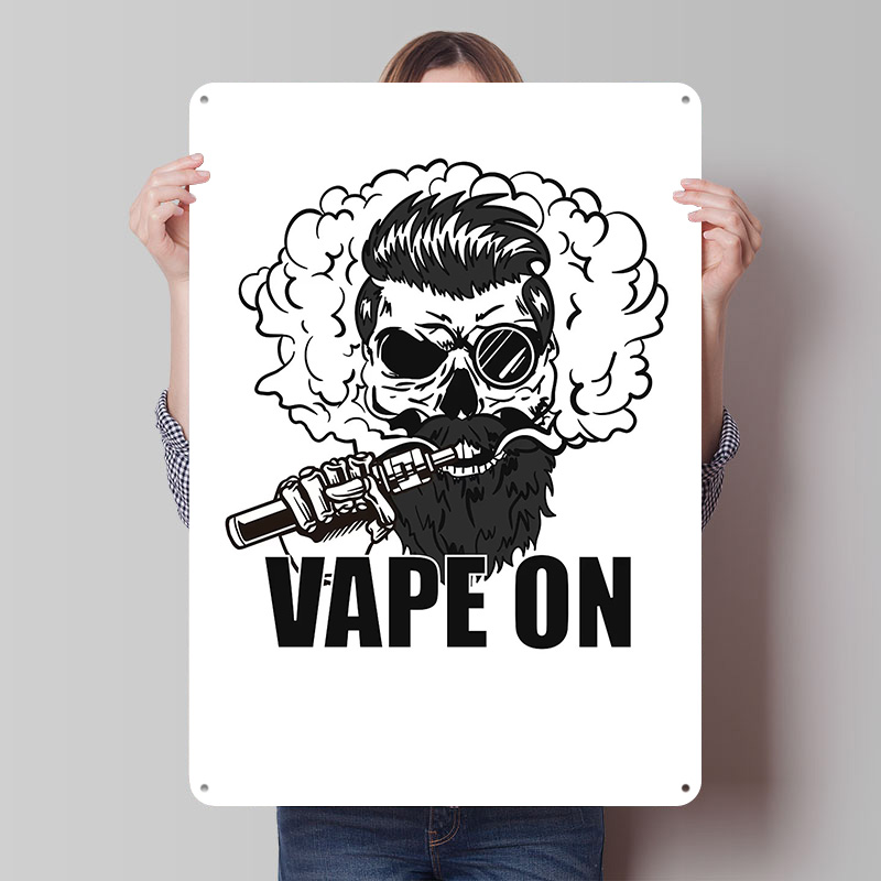 Accessories For Vaping - Cool Vape Electronic Tinplate Posters Customizable