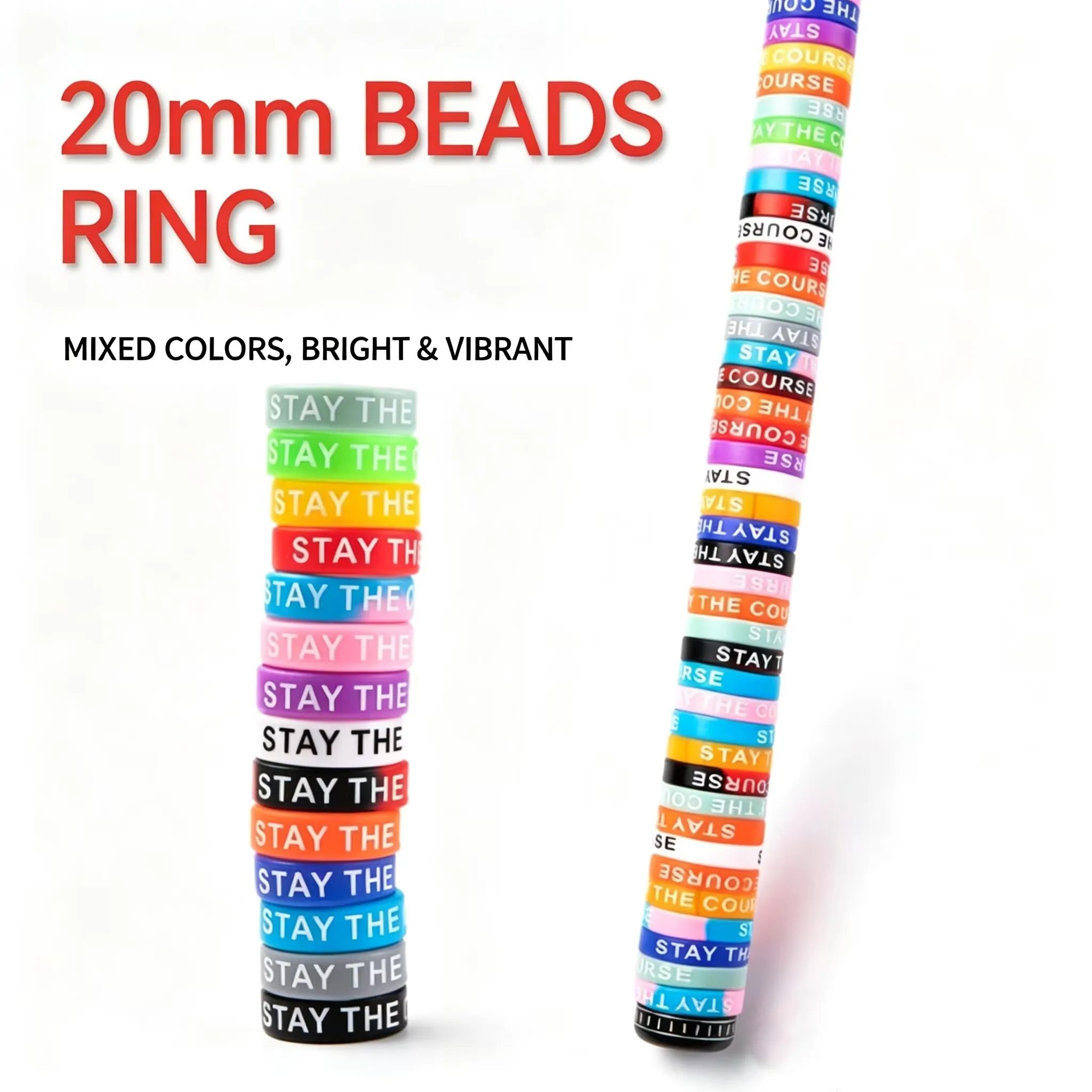 Vape Band Silicone - 13mm/20mm 20PCS Protective Silicone Ring Color