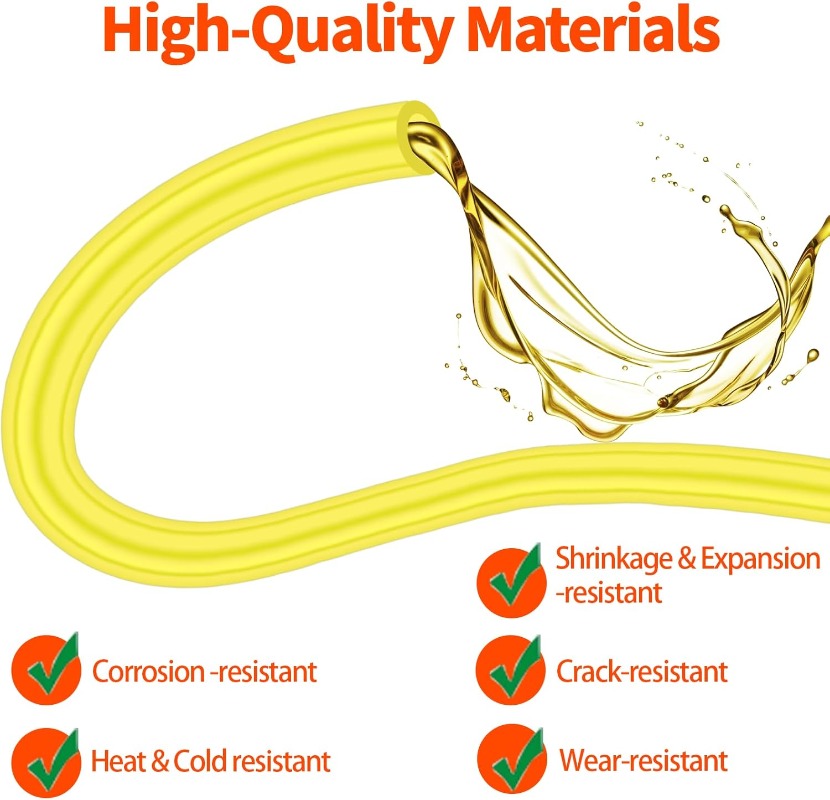 Yellow Fuel Line Hose Set 2x3. - огляд і ціна Weed Vaping Accessories