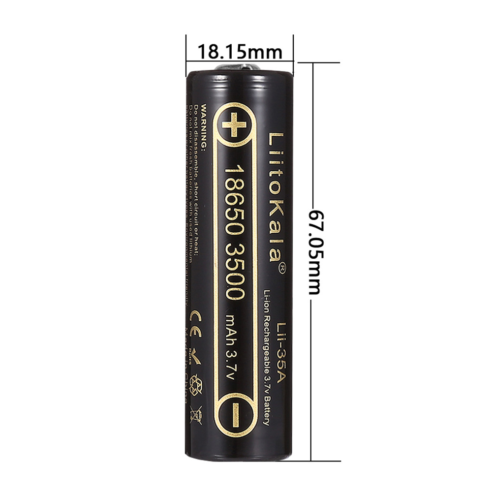 2-10pcs LiitoKala Lii-35A 1865 - огляд і ціна Vape Battery 18650