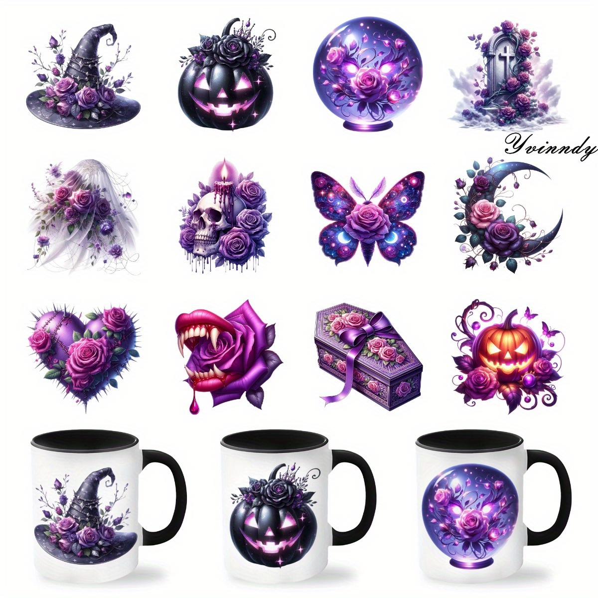 12Pcs/Set Halloween DIY Glass  - огляд і ціна Rdta Tank Glass