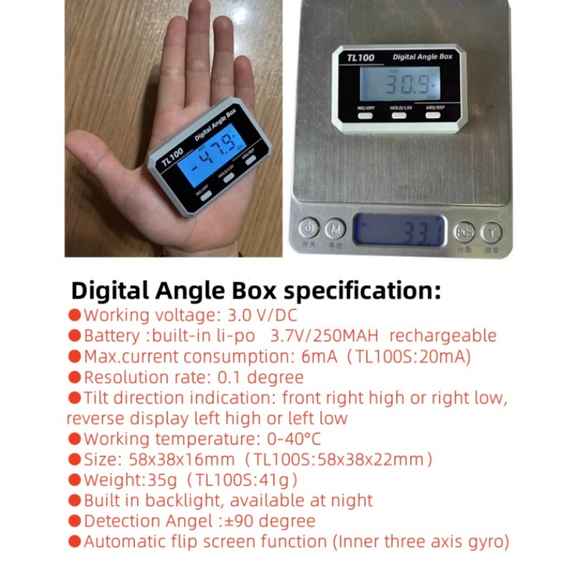 Horizontal Angle Meter Protrac - огляд і ціна Battery Case Storage