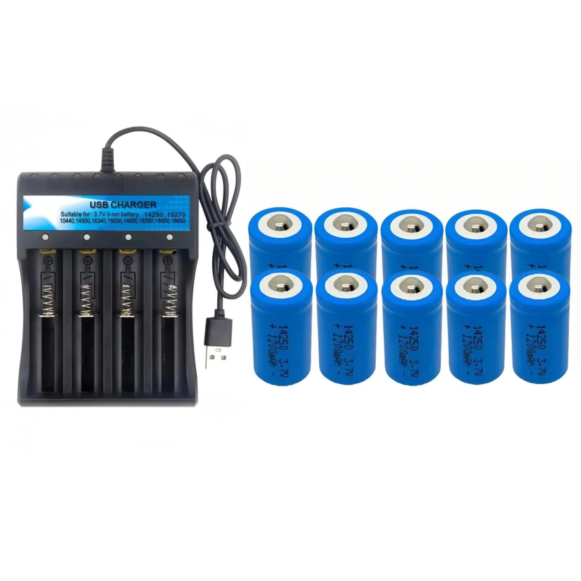 10PCS Quick Charge 14250 3.7V  - огляд і ціна Quick Vape