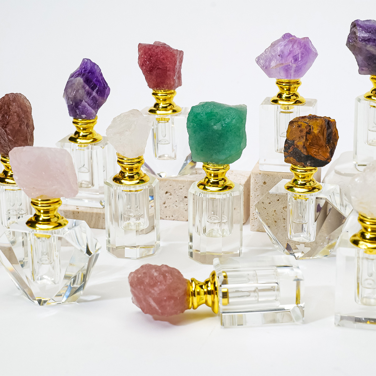 1PC Natural Amethyst Crystal C - огляд і ціна Juice Bottle Dropper