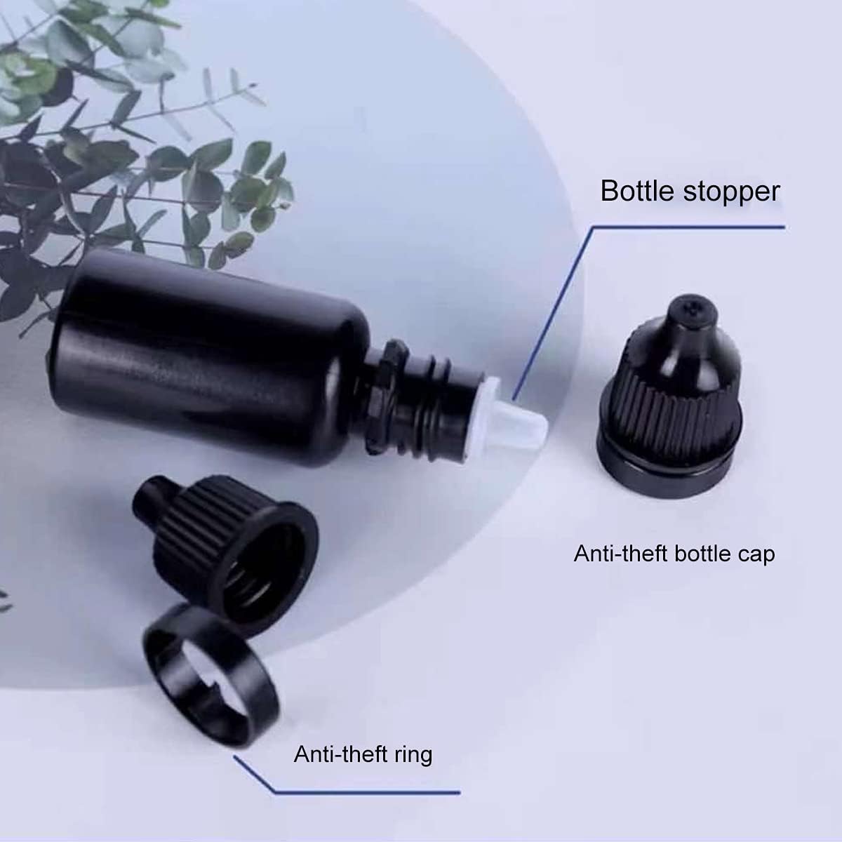 5pcs 5-20ml Black Plastic Bott - огляд і ціна Juice Bottle Dropper