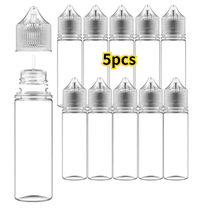 5PCS 30ml-120ml PET Clear Drop - огляд і ціна Juice Bottle Dropper