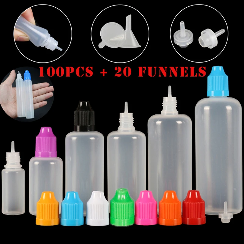 100pcs 3/5/10/15/20/30/50/100/ - огляд і ціна Juice Bottle Dropper