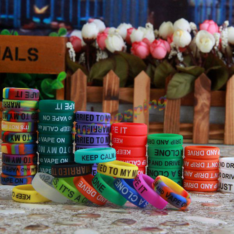 10 pcs / Lot Multi-color Anti- - огляд і ціна Vape Band Silicone