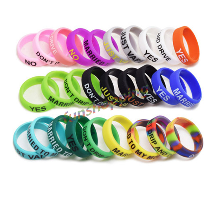10 pcs / Lot Multi-color Anti- - огляд і ціна Vape Band Silicone