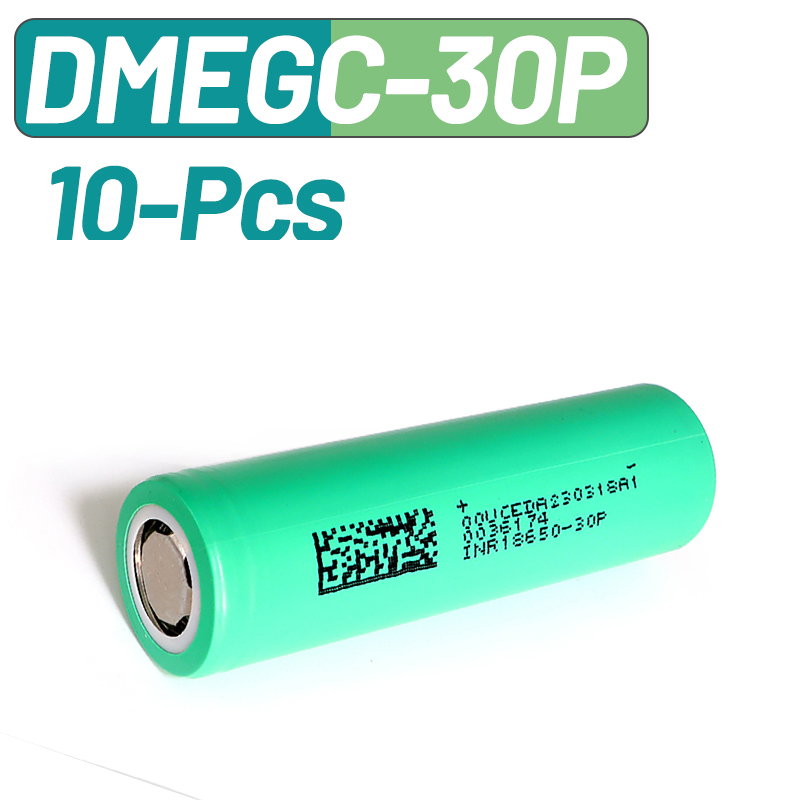 10PCS DMEGC 30P INR18650 3000m - огляд і ціна Vape Battery 18650
